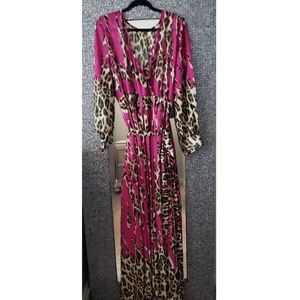 Curve Leopard Print Maxi Dress